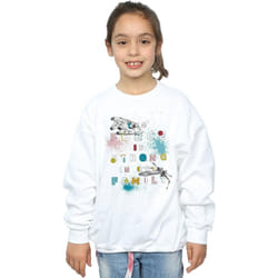 Star Wars - Sweat FORCE FAMILY - Fille (Blanc)