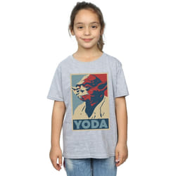 Star Wars - T-shirt - Fille (Gris chiné)