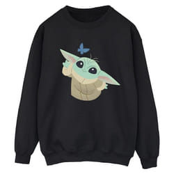 Star Wars - Sweat THE MANDALORIAN BUTTERFLY CATCHING - Femme (Noir)