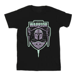 Star Wars - T-shirt THE MANDALORIAN FIERCE WARRIOR - Homme (Noir)