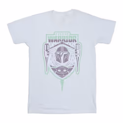 Star Wars - T-shirt THE MANDALORIAN FIERCE WARRIOR - Homme (Blanc)