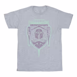 Star Wars - T-shirt THE MANDALORIAN FIERCE WARRIOR - Homme (Gris chiné)