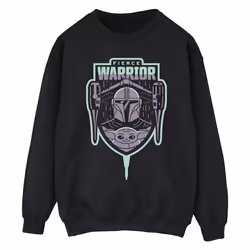 Star Wars - Sweat THE MANDALORIAN FIERCE WARRIOR - Homme (Noir)