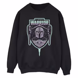 Star Wars - Sweat THE MANDALORIAN FIERCE WARRIOR - Homme (Noir)