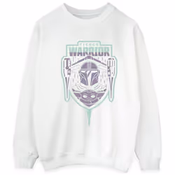 Star Wars - Sweat THE MANDALORIAN FIERCE WARRIOR - Homme (Blanc)
