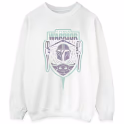 Star Wars - Sweat THE MANDALORIAN FIERCE WARRIOR - Homme (Blanc)