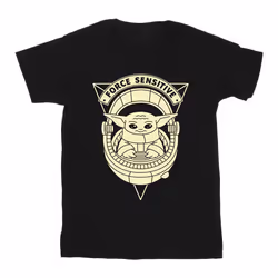 Star Wars - T-shirt THE MANDALORIAN FORCE SENSITIVE - Homme (Noir)