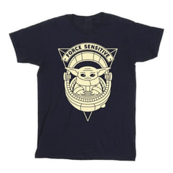 Star Wars - T-shirt THE MANDALORIAN FORCE SENSITIVE - Homme (Bleu marine)