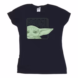 Star Wars - T-shirt THE MANDALORIAN - Femme (Bleu marine)