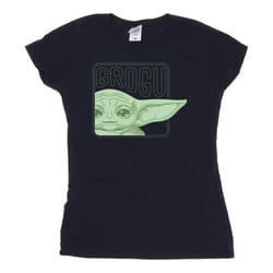 Star Wars - T-shirt THE MANDALORIAN - Femme (Bleu marine)