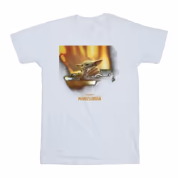Star Wars - T-shirt THE MANDALORIAN - Fille (Blanc)