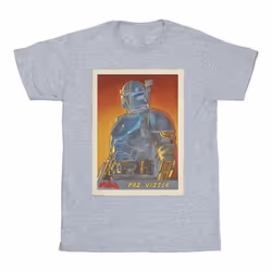 Star Wars - T-shirt THE MANDALORIAN - Garçon (Gris chiné)