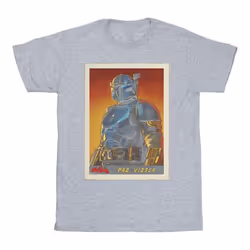 Star Wars - T-shirt THE MANDALORIAN - Garçon (Gris chiné)
