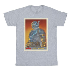 Star Wars - T-shirt THE MANDALORIAN - Garçon (Gris chiné)