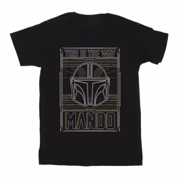 Star Wars - T-shirt THE MANDALORIAN THE WAY - Homme (Noir)