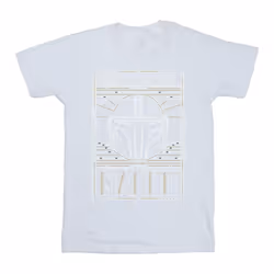 Star Wars - T-shirt THE MANDALORIAN THE WAY - Homme (Blanc)