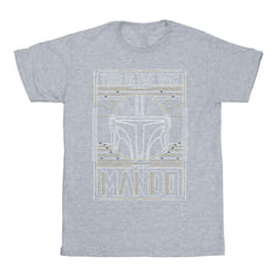 Star Wars - T-shirt THE MANDALORIAN THE WAY - Homme (Gris chiné)