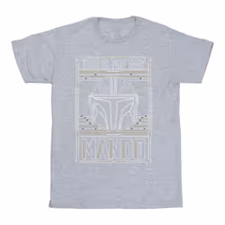 Star Wars - T-shirt THE MANDALORIAN THE WAY - Homme (Gris chiné)