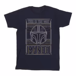 Star Wars - T-shirt THE MANDALORIAN THE WAY - Homme (Bleu marine)