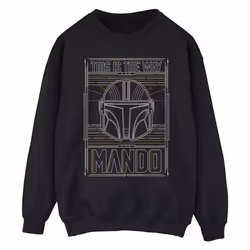 Star Wars - Sweat THE MANDALORIAN THE WAY - Homme (Noir)