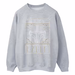 Star Wars - Sweat THE MANDALORIAN THE WAY - Homme (Gris chiné)