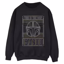 Star Wars - Sweat THE MANDALORIAN THE WAY - Femme (Noir)