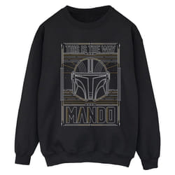 Star Wars - Sweat THE MANDALORIAN THE WAY - Femme (Noir)