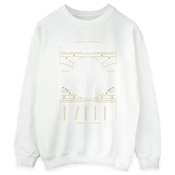 Star Wars - Sweat THE MANDALORIAN THE WAY - Femme (Blanc)