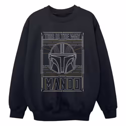 Star Wars - Sweat THE MANDALORIAN THE WAY - Garçon (Noir)