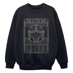 Star Wars - Sweat THE MANDALORIAN THE WAY - Garçon (Noir)
