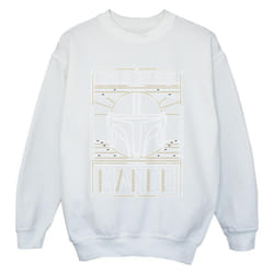 Star Wars - Sweat THE MANDALORIAN THE WAY - Garçon (Blanc)