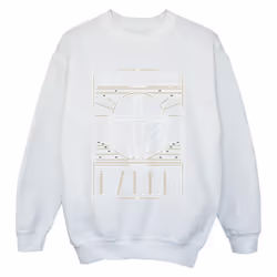 Star Wars - Sweat THE MANDALORIAN THE WAY - Garçon (Blanc)
