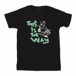 Star Wars - T-shirt THE MANDALORIAN THIS IS THE WAY - Homme (Noir)