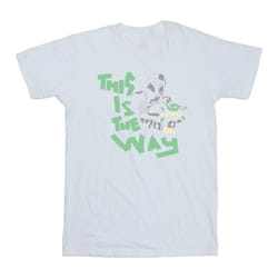 Star Wars - T-shirt THE MANDALORIAN THIS IS THE WAY - Homme (Blanc)