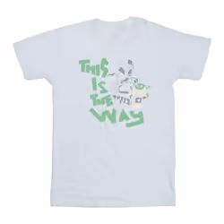 Star Wars - T-shirt THE MANDALORIAN THIS IS THE WAY - Homme (Blanc)