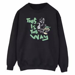 Star Wars - Sweat THE MANDALORIAN THIS IS THE WAY - Homme (Noir)