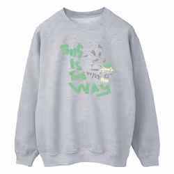 Star Wars - Sweat THE MANDALORIAN THIS IS THE WAY - Homme (Gris chiné)