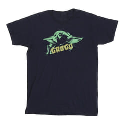 Star Wars - T-shirt THE MANDALORIAN THE CHILD - Homme (Bleu marine)