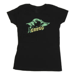 Star Wars - T-shirt THE MANDALORIAN THE CHILD - Femme (Noir)