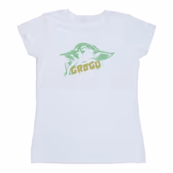 Star Wars - T-shirt THE MANDALORIAN THE CHILD - Femme (Blanc)