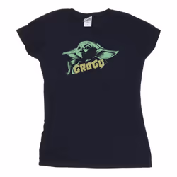 Star Wars - T-shirt THE MANDALORIAN THE CHILD - Femme (Bleu marine)