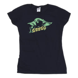 Star Wars - T-shirt THE MANDALORIAN THE CHILD - Femme (Bleu marine)