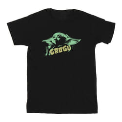 Star Wars - T-shirt THE MANDALORIAN THE CHILD - Fille (Noir)