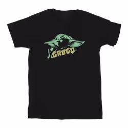 Star Wars - T-shirt THE MANDALORIAN THE CHILD - Fille (Noir)