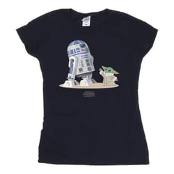 Star Wars - T-shirt THE MANDALORIAN - Femme (Bleu marine)