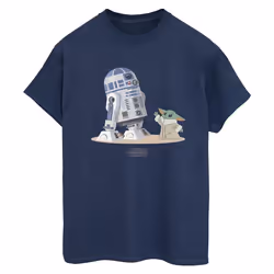 Star Wars - T-shirt THE MANDALORIAN - Femme (Bleu marine)