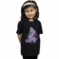 Disney - T-shirt TANGLED NOW'S WHEN MY LIFE BEGINS - Fille (Noir)