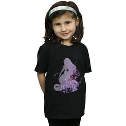 Disney - T-shirt TANGLED NOW'S WHEN MY LIFE BEGINS - Fille (Noir)