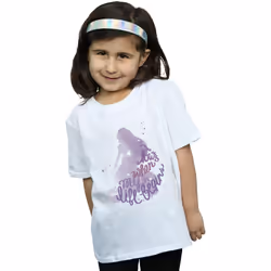 Disney - T-shirt TANGLED NOW'S WHEN MY LIFE BEGINS - Fille (Blanc)