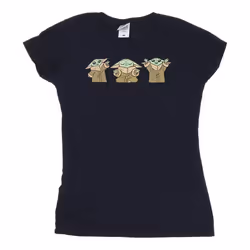 Star Wars - T-shirt THE MANDALORIAN - Femme (Bleu marine)